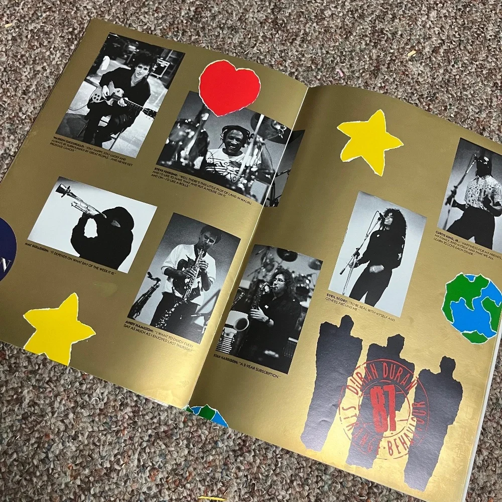 Vintage Duran Duran 1987 "Strange Behaviour Tour" Concert Book - Picture 4 of 11
